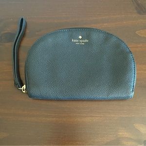 Kate Spade Wristlet Rima Black Leather Circle